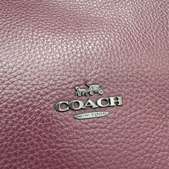 NWOT COACH BURGUNDY (Wine) TRI-FOLD BAG - Picture 11 of 11